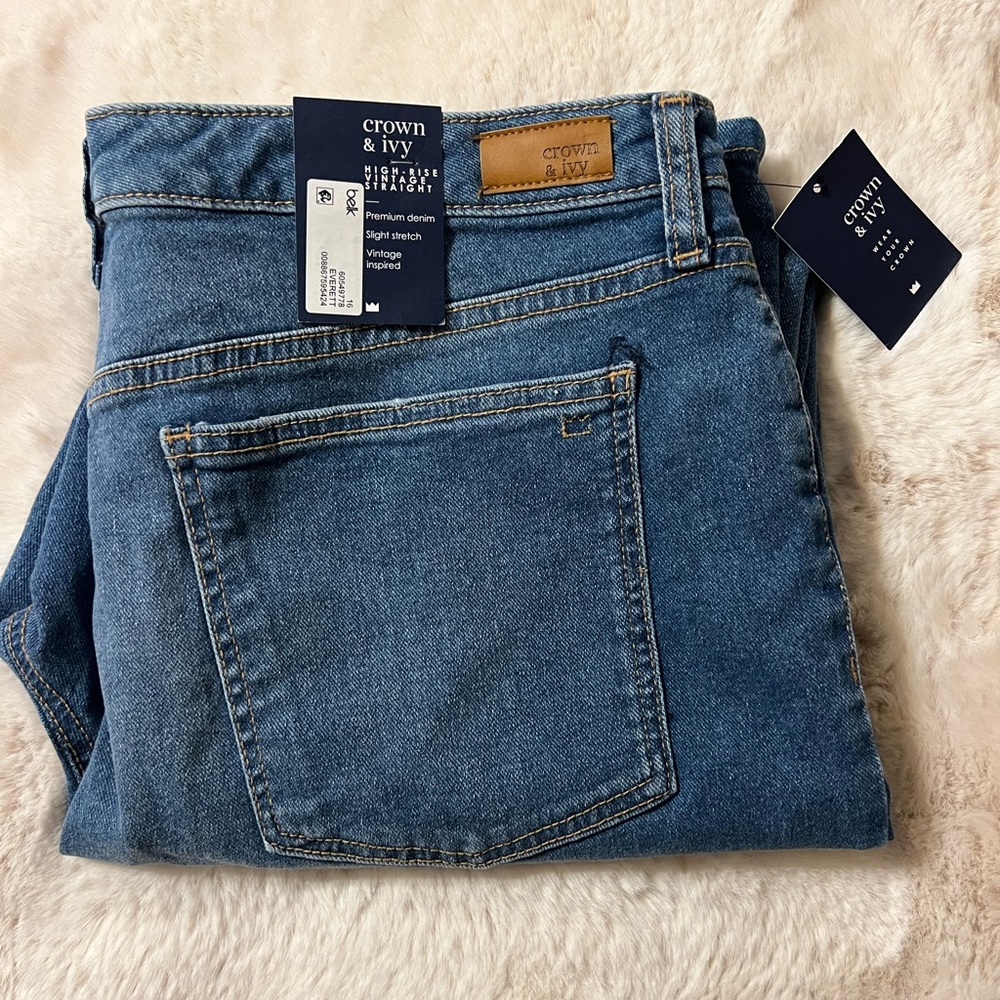 Straight leg jeans